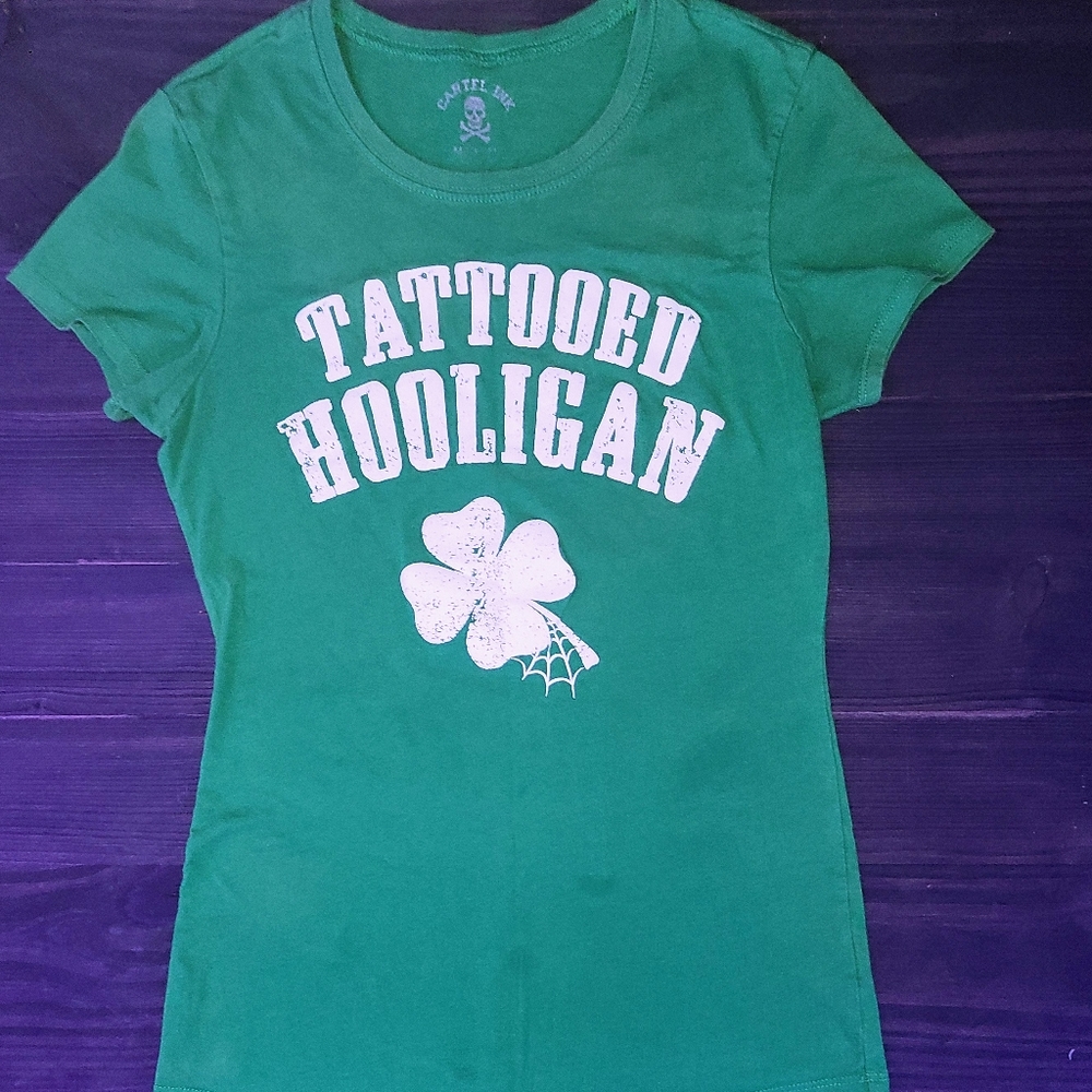 Cartel Ink Tattooed Hooligan T-Shirt Size M